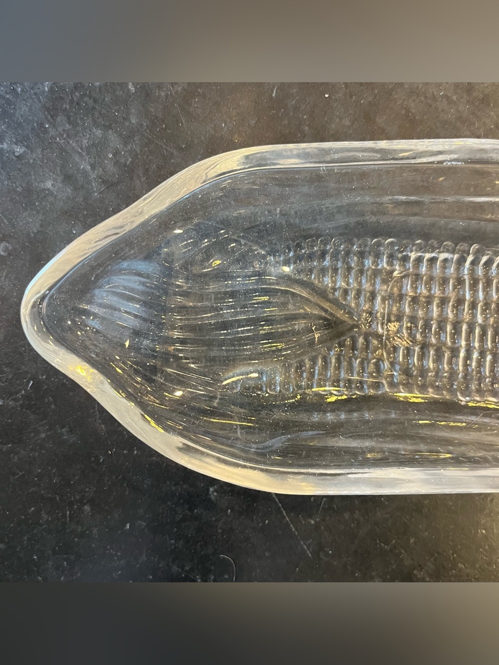 Corn On The Cob Clear Serving Plates Set of 6 - Picture 3 of 5